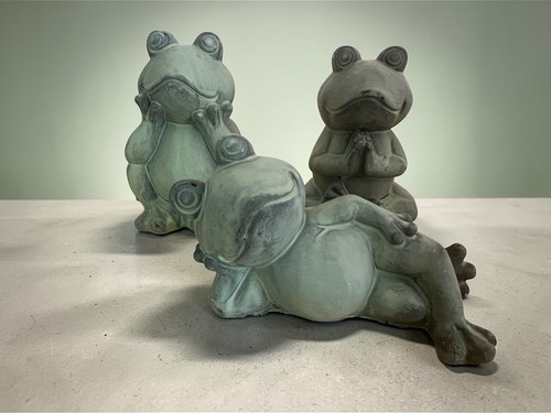 Frog garden figures decor - garden,