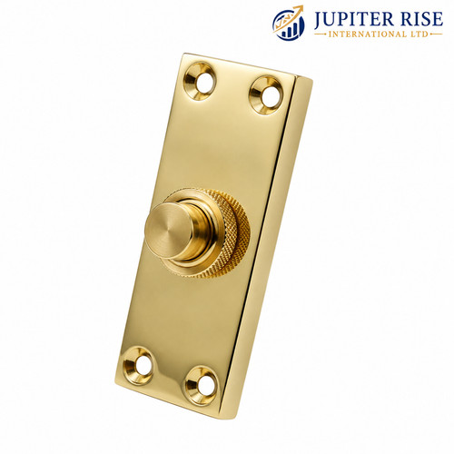 Door bell push button polished - button,