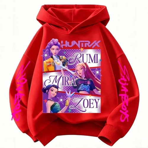 Girls kpop hunters hoodie kids - girls,