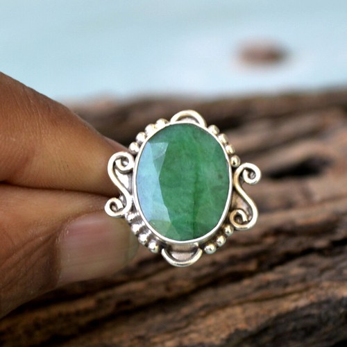 925 sterling silver - silver, green
