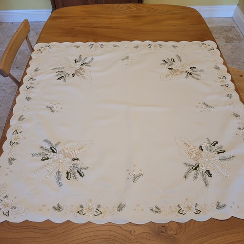 Christmas embroidered candle