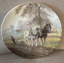 Royal Doulton Collectors Plate His Hand To The Plough