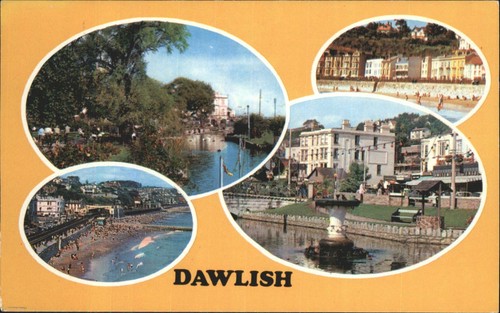Vintage dawlish postcard - vintage,