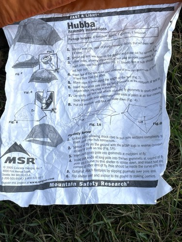 Msr hubba lightweight - 1p,
