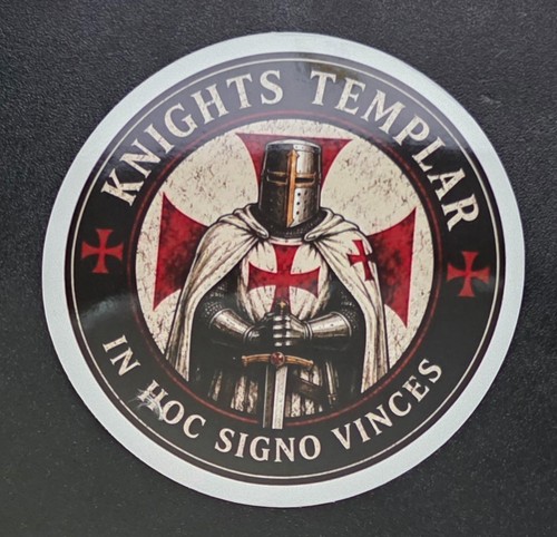 Knights templar car sticker - car,
