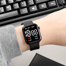 Sport LED Digital Screen Wrist Watch For Men Women Unisex Boys Girls Kids Gift