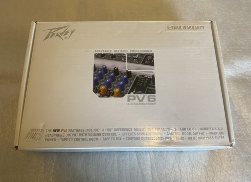 Peavey pv6 mixer boxed - mixer…, with