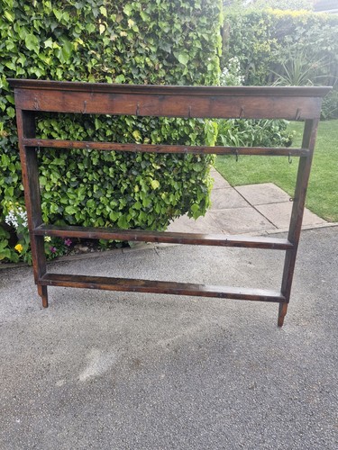 Georgian oak plate rack - georgian,