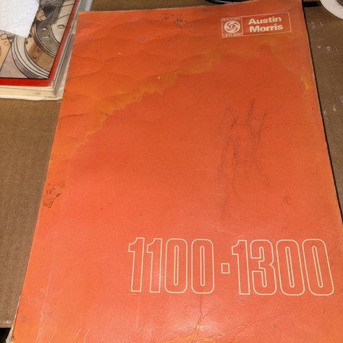 Workshop manual 1100 1300 - manual, to