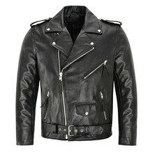 Mens Brando Sheepskin Black
