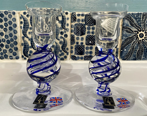 Langham glass pair art - langham,