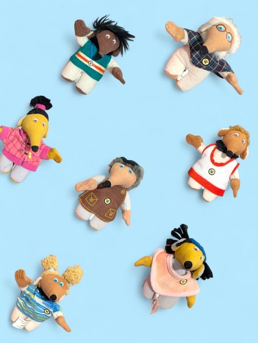 1990s mcdonalds wombles toys - wombles,