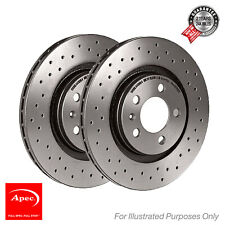 2x Brake Discs 2-Piece Vented