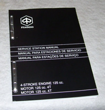 PIAGGIO 4 STROKE ENGINE 125cc SERVICE STATION MANUAL May 1998 In English Spanish