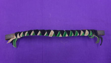 Pony Size Showing Horse Browband In Green White & Black
