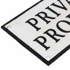 Private Property Cast Iron
