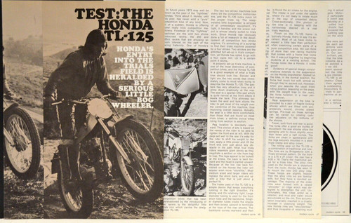 1973 honda tl125 trials - honda,