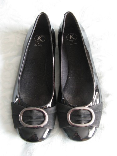 Clarks black patent - k, by
