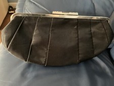 GHD Black Satin Evening Clutch Bag Straighteners Heat Resistant Party Diamante