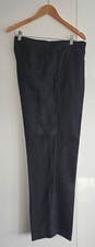 French Connection - Men's Vintage Black Linen Wide Straight Leg.UK36 L32.5.Used.