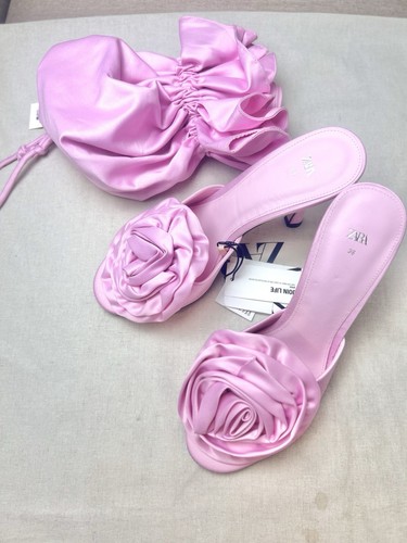 Zara nwt light pink heels - light,