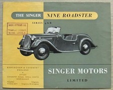 SINGER NINE ROADSTER Series
