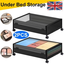 2PCS Rolling Under Bed Storage