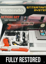 Nintendo NES Action Set BOXED Original Console PAL UK Collector Mario Duck Hunt