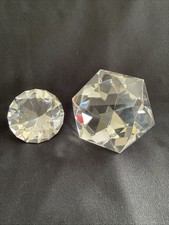 Clear crystal paperweight