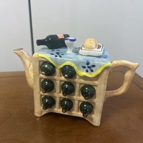 Wine bar ceramic teapot - wine,