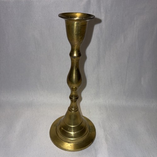 Vintage solid brass candle - solid,
