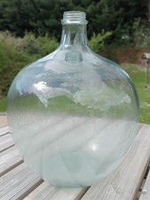 Vintage green glass carboy - vintage,
