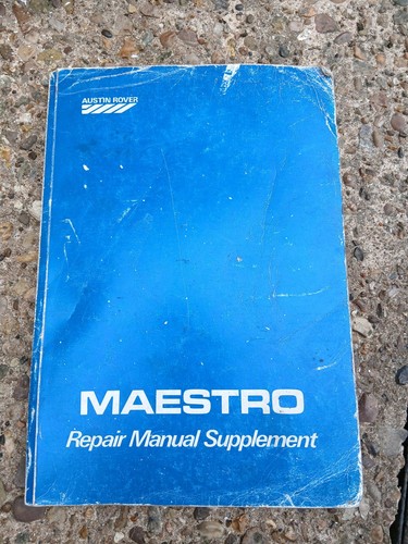 Austin maestro repair manual - repair,