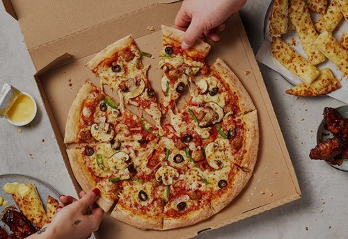 100 kraft pizza boxes - &,