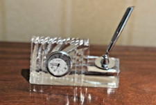 Watford Crystal Desk Clock