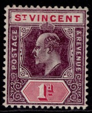 ST. VINCENT EDVII SG86a, 1d