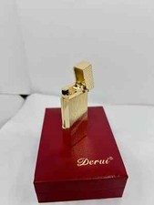 Collectable Vintage Gas Lighter Amazing Gold Plated Old School In Box