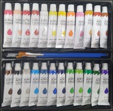 Acrylic Paint Painting Set Painter 18 x 12ml Tubes Model Craft Train set Kit