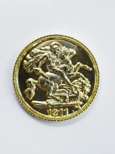 Replica sovereign coin pin - sovereign,