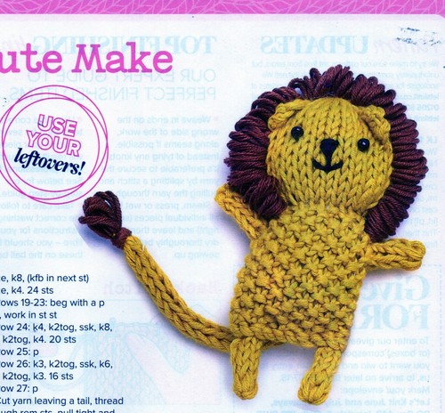 Pull out knitting pattern - ~,