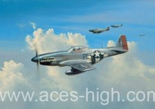 P-51 Mustang WWII 'Blue Nose' - Limited Edition Fine Art Print by RICHARD TAYLOR
