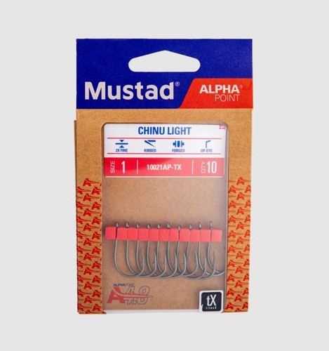 Mustad chinu light hooks - chinu,