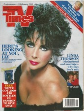 TV Times 4-10 Feb 1989 Elizabeth Taylor/Jimmy Mulville/Jon Pertwee/Linda Thorson