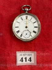 A Yewdall Leeds Solid Silver Case Pocket Watch Spares or Repair Circa 1900s