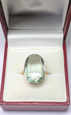 Vintage 9ct gold aquamarine
