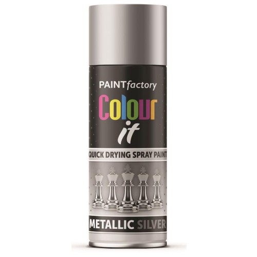 Silver metallic spray paint - silver,