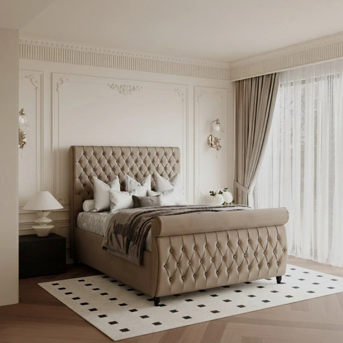 Medora luxury sleigh - sleigh, bed