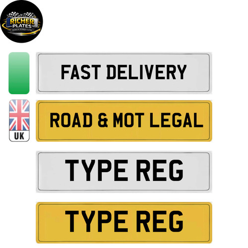 Number plates road and - plates,