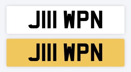 Weapon private number plate - number,