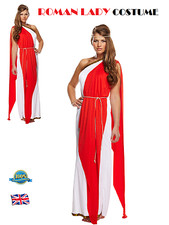 RED ROMAN LADY COSTUME Greek